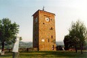 Clock Tower and Almond Tree Court