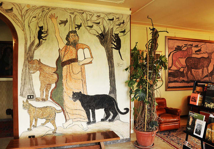 Affresco de Il Mosè of Pietro Ghizzardi