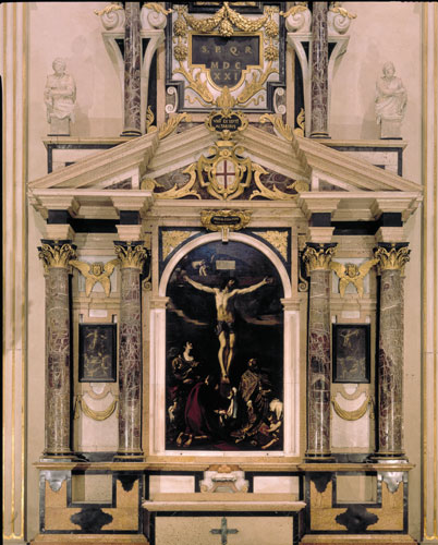The Basilica of the Madonna della Ghiara - Guercino's Crucifix with The Virgin, Mary Magdalena, St John the Evangelist and St Prospero
