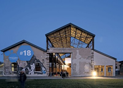 Hangar 18, outside