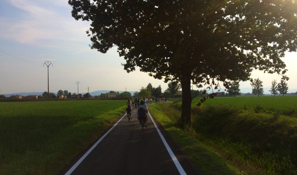 Cycling to the Marmirolo Oasis