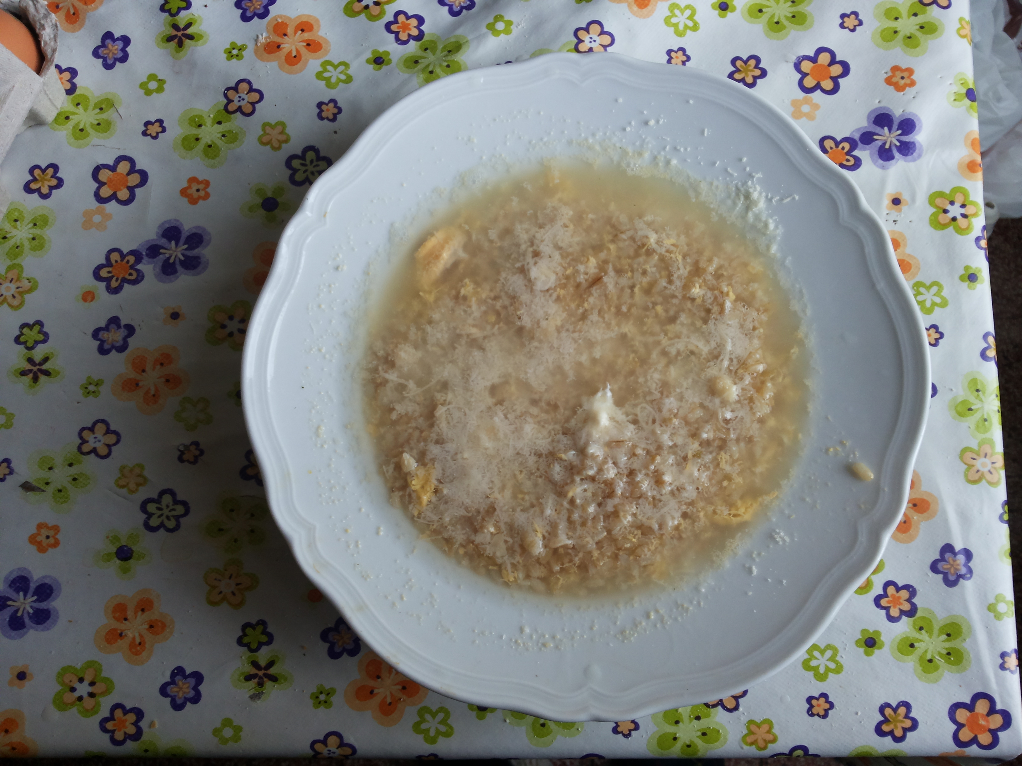 Image of "Riso con tritura, minestra del paradiso"