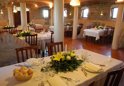 Ristorante "La Grattugia", tables set