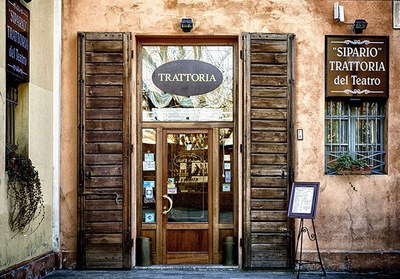 "Sipario" Trattoria del Teatro, outside