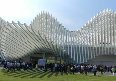 High Speed AV Mediopadana Railway Station image