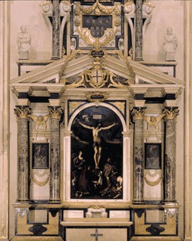 Reggio Emilia - Crocifissione del Guercino - Painting by Guercino