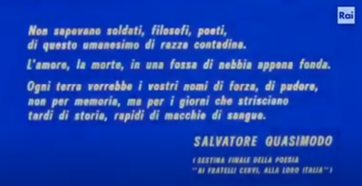 video Rai Fratelli Cervi