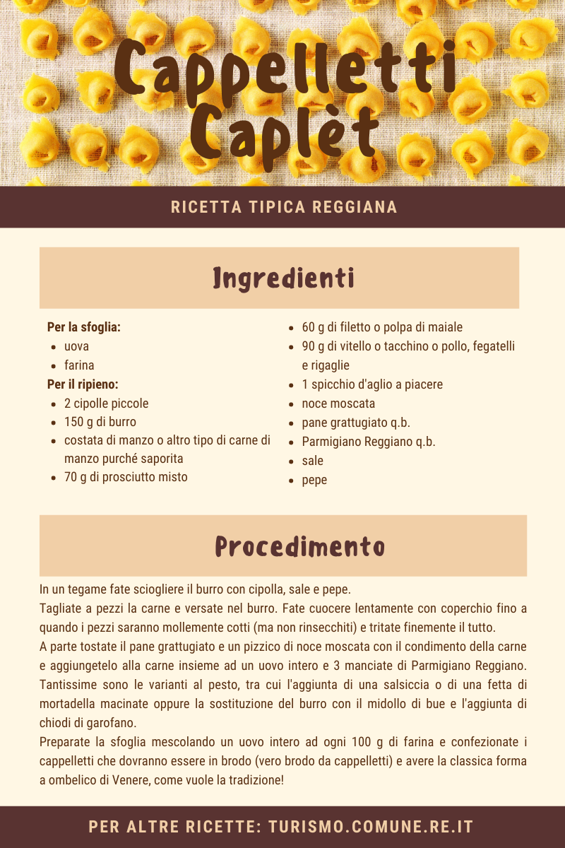 Scheda ricettario Cappelletti