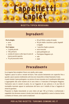 Scheda ricettario Cappelletti