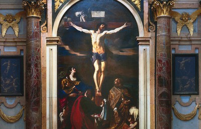 Basilica della Ghiara, La crocifissione - opera de Il Guercino