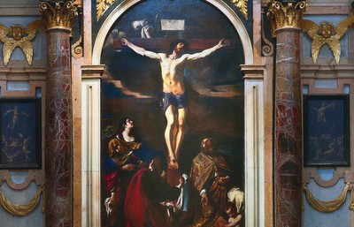 Basilica della Ghiara, La crocifissione - opera de Il Guercino