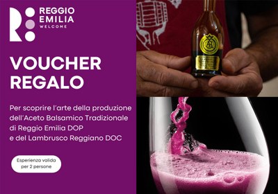 VOUCHER REGALO - Aceto Balsamico Tradizionale di Reggio Emilia DOP e Lambrusco DOC